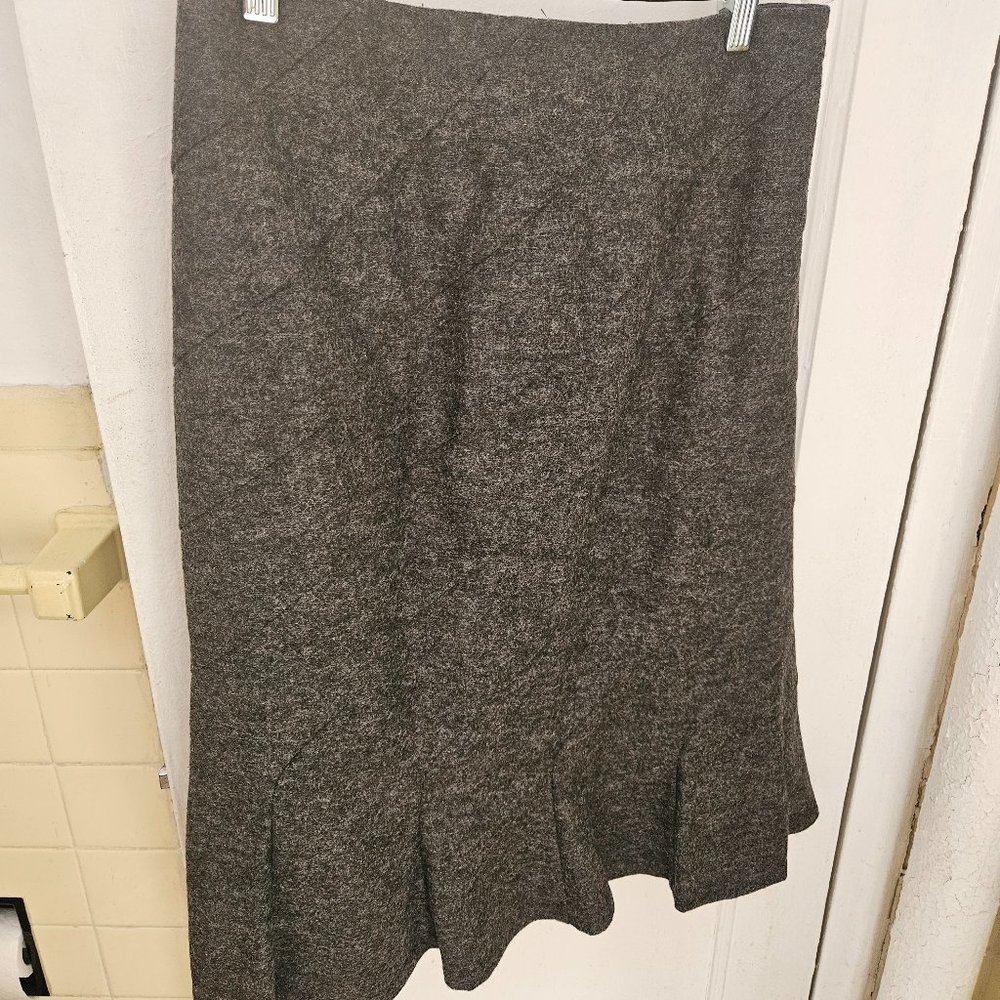 Ann Klein wool-blend skirt